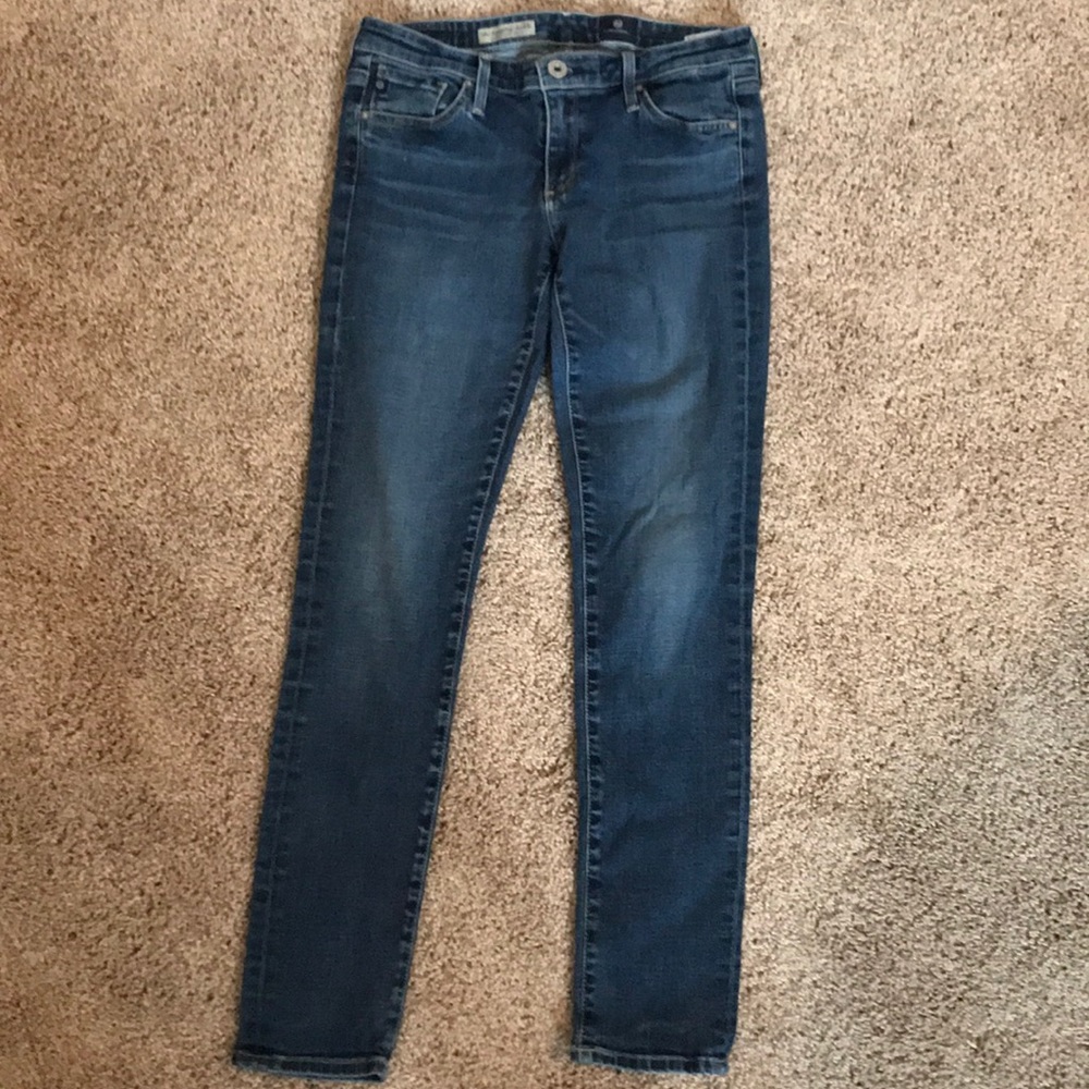 AG cigarette leg jeans, medium wash